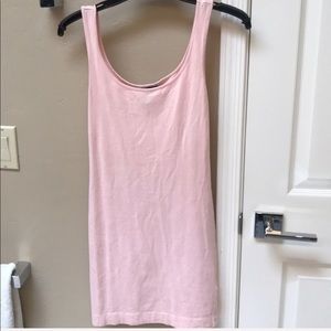 H & M- Cotton fitted pink dress